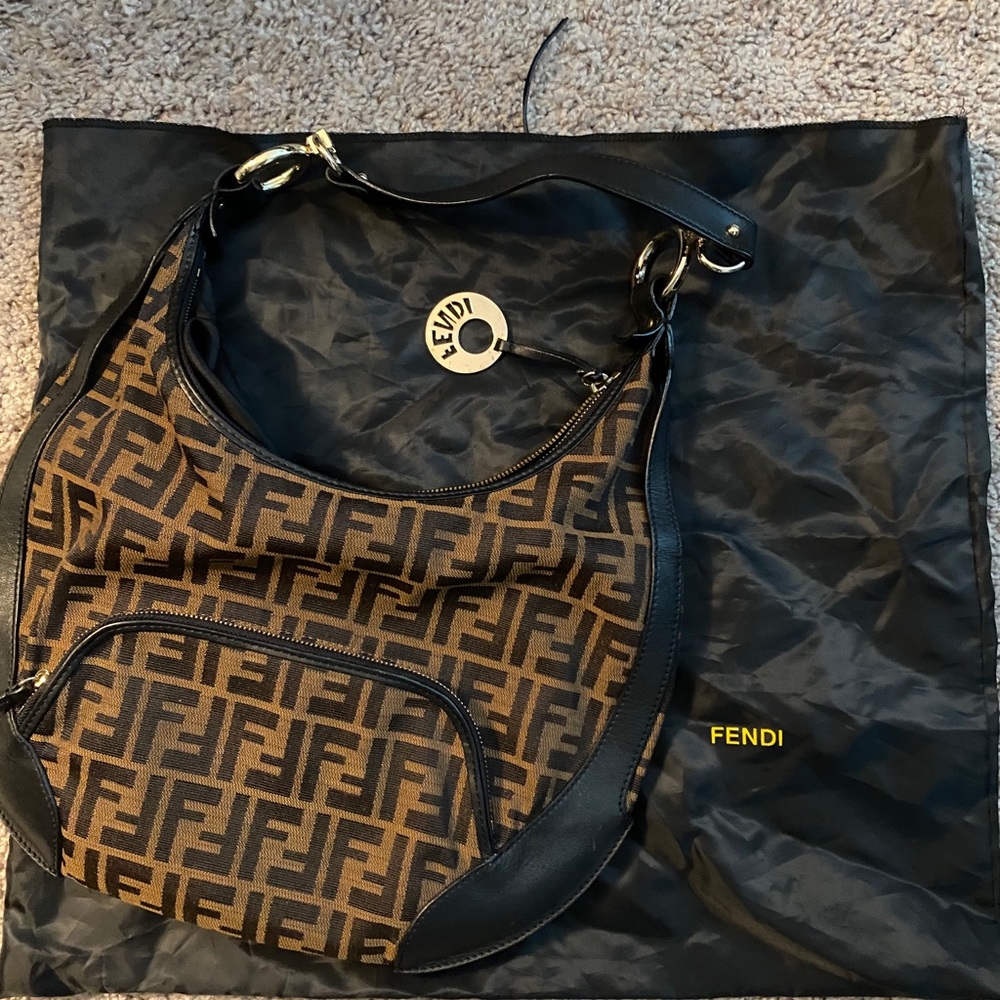 Fendi Zucca Hobo  Handbag